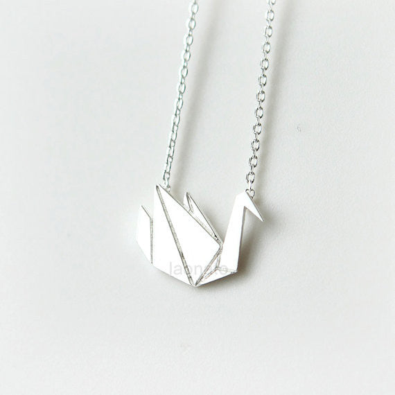 Origami Swan Necklace – LAONATO